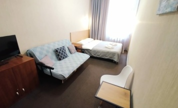 Семейный номер Comfort c видом на город. в Jo inn