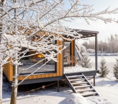 River lodge с горячей купелью в Бухлово парк