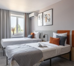 Студия с 2  раздельными кроватями в Apartments&Hotel Trend
