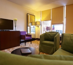 Номер люкс роскошный с террасой и ванной в Garden Hotel & SPA
