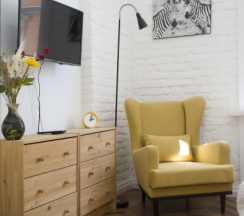 Номер Loft White с 1 двуспальной кроватью (2+1) в Loft&Home Apartments