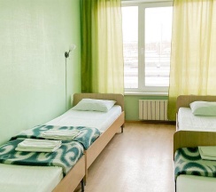 Кровать в 4-местном общем номере в Smart Hotel KDO Екатеринбург