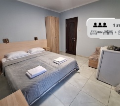 "НЕБО 2" Трехместный Комфортный номер с кроватями TWIN/DBL и одноместным диваном на 1 этаже в ГД "Цитрус" в Цитрус