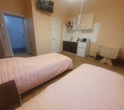 Студия с двумя односпальными кроватями в Советский