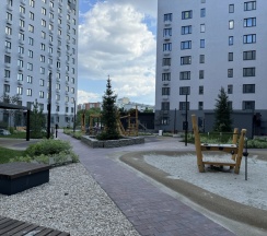 Двухместные апартаменты с 2 комнатами с красивым видом из окна (двуспальная кровать) в Апартаменты А2Апарт в новом доме