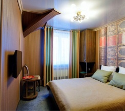 № 4 МЕЛОМАН, № 5 САФАРИ, № 7 РЕЛАКС, №10  КНИГА. Стандартный двухместный номер с двуспальной кроватью в Smile