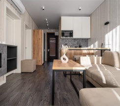 НОВЫЙ Апартамент «Семейный» с видом на лес в ОхтаПарк