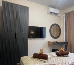 1-комнатные апартаменты стандарт с 1 двуспальной кроватью в Креатида