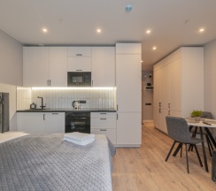 Семейная студия в 3 минутах от метро и вокзала в SalutApart 2W Энергетиков 2/2