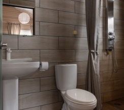 Шале с камином в Шале Мануки эн