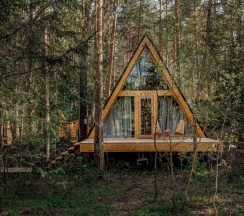 А-фрейм с террасой (dogs friendly) в Orsha River Club