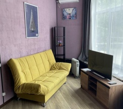 Апартаменты студия с 1 двуспальной кроватью и диваном в Бестужев