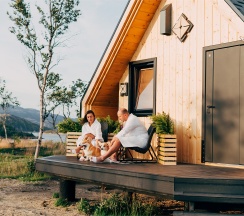 АРК-шале СТАНДАРТ SNGL 2 Односпальные кровати в Titovka arctic river park