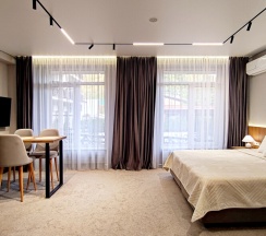 Апартамент ЭДЕЛЬВЕЙС - студия с панорамой на горы в Панорама Ачишхо