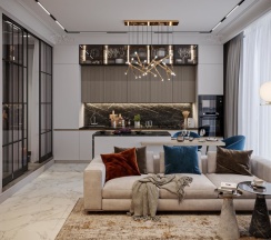 Однокомнатный Люкс 43 этаж 55 м² ЖК «Neva Towers» в InPremium Москва-Сити