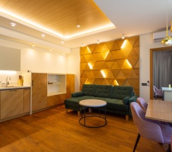 Апартаменты с 2 комнатами с балконом и с красивым видом из окна в Premium Village Arkhyz
