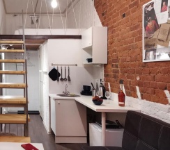 Апартаменты студия стандарт с 1 двуспальной кроватью и диваном в Restop loft apart