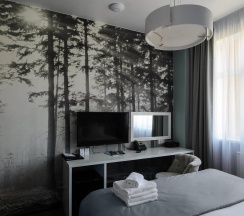 Комната улучшенная с 1 двуспальной кроватью в Hotel design style