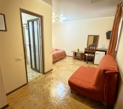 Двухместный стандарт с двуспальной кроватью с доп местом (4 этаж, окно выходит в атриум отеля) в Атриум