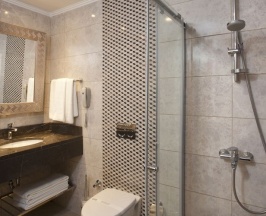 Двухместный номер с террасой двуспальная кровать в Oz Hotels Side Premium