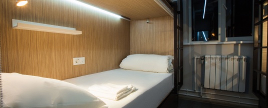 Слипбокс в Buran Capsule Hotel