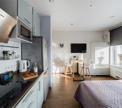 Garden - 3х местные апартаменты-студия у Ботанического сада (9 этаж) в Smart Lofts Moscow