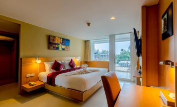 Двухместный полулюкс двуспальная кровать в Aspery Hotel