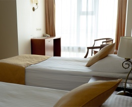 Двухместный номер с панорамным окном (TWIN PANORAMA 21/22 этаж) в Gala Hotel