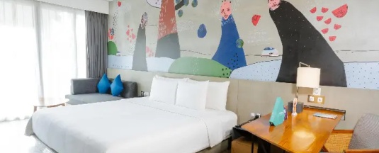 Двухместная студия 40 двуспальная кровать в Artotel Sanur Bali