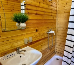 1–комнатный 5-местный Домик с мини-кухней и террасой в Кокос