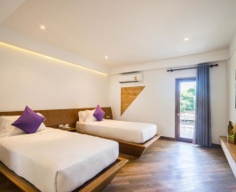 Одноместный номер Deluxe с видом на сад двуспальная кровать в White Sand Samui Resort