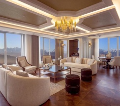 Двухместный клубный люкс Presidential с видом на город двуспальная кровать в Sheraton