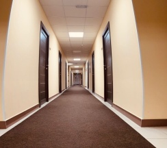 Комфортный номер с туалетом и двуспальной кроватью в Наш Питер