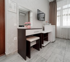 Двухместная комната с двуспальной кроватью в Чайка