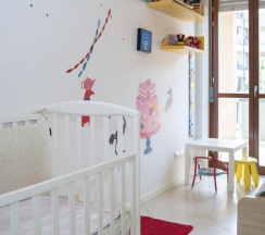 Трёхместные апартаменты с 2 комнатами односпальная кровать в Fellini - Family Flat