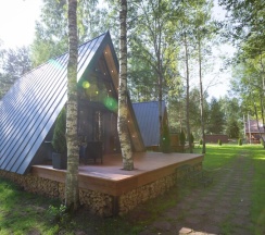 A-Frame № 2 (оснащение дома, стоимость купели и бани см. Подробнее) в Les holidays