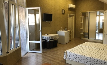 Комната стандарт с 1 двуспальной кроватью с кухней №2 в Апарт