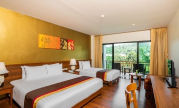 Двухместный семейный номер Superior двуспальная кровать в Naithonburi Beach Resort
