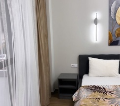 Апартаменты двухкомнатные четырехместные (улучшенные) без балкона в Polikariya