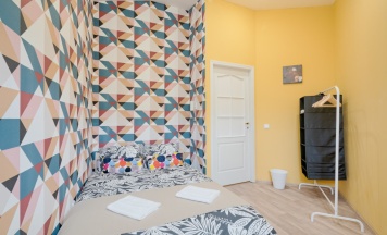 Двухместный номер Уютный Мансарда двуспальная кровать в Мой Питер