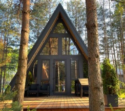 A-Frame № 3 (оснащение дома, стоимость бани см. Подробнее) в Les holidays