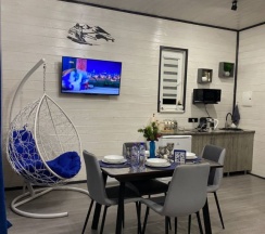 Четырёхместный коттедж с красивым видом из окна в Sabr