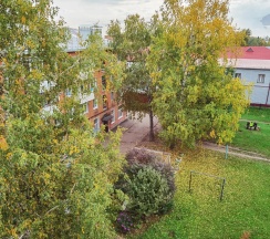 Двухместные апартаменты c 1 комнатой с балконом (двуспальная кровать) в Квартира Калина на Заводской 4