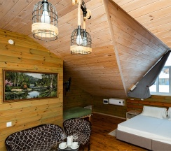 Номер на третьем этаже / вид на Байкал с террасы в Villa Malina