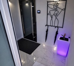 1-комнатные апартаменты с 1 двуспальной кроватью, 28.8 м², цокольный этаж в Апартаменты на Ветеранов