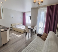 1-комнатные апартаменты студия ZNSRENT ул Строителей д4 в ZNS Rent (ЗНС Рент) на улице Строителей
