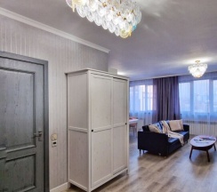 Двухместные апартаменты с красивым видом из окна двуспальная кровать в Travel`s Apart