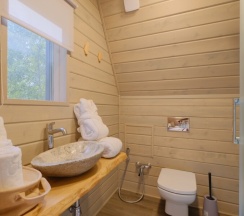 Дом A-frame с чаном в Urman Camp