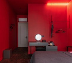 Двухместный номер Superior (двуспальная кровать) в Апартаменты Red room в NikolaevBuilding