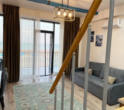Двухуровневый Люкс RODOS с видом на море в Santorini Family Club
